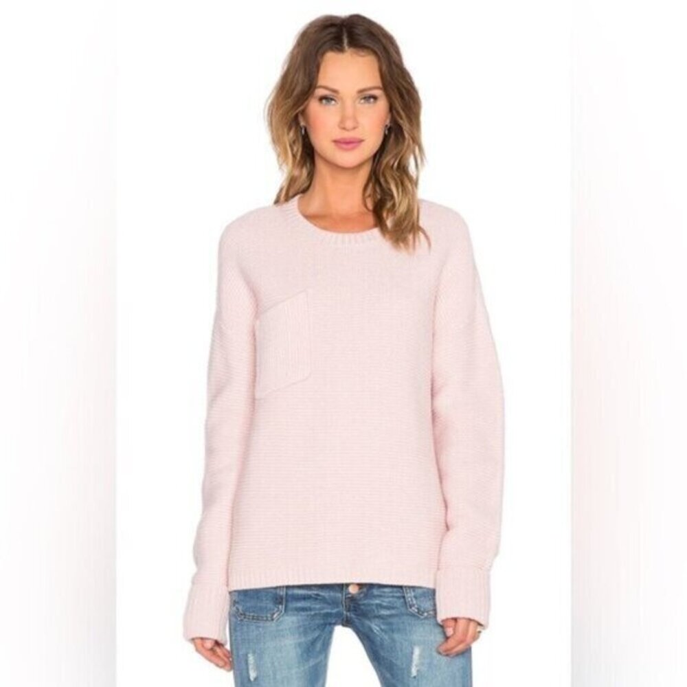 Free People OTS Chunky Knit Sweater XXS grey neutral minimalist coastal cottage